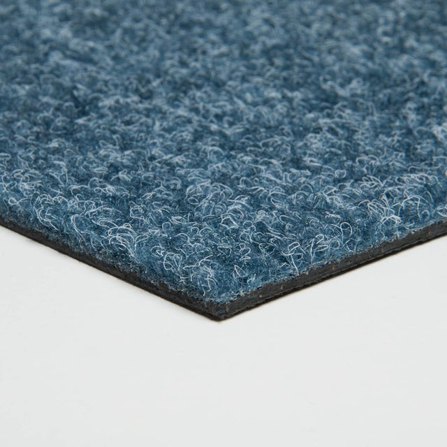 Dalles de moquette plombantes pour bureau, Moquette aiguilletée professionnelle en dalles, Dalle de moquette bleue modulaire sans colle