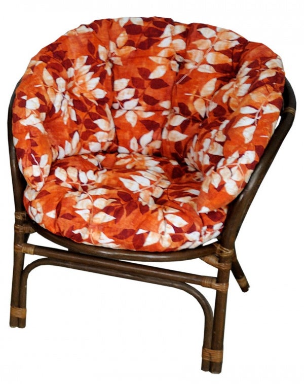 Poduszka na meble rattanowe wiklinowe AMPO komplet bordowy biały 1 szt.