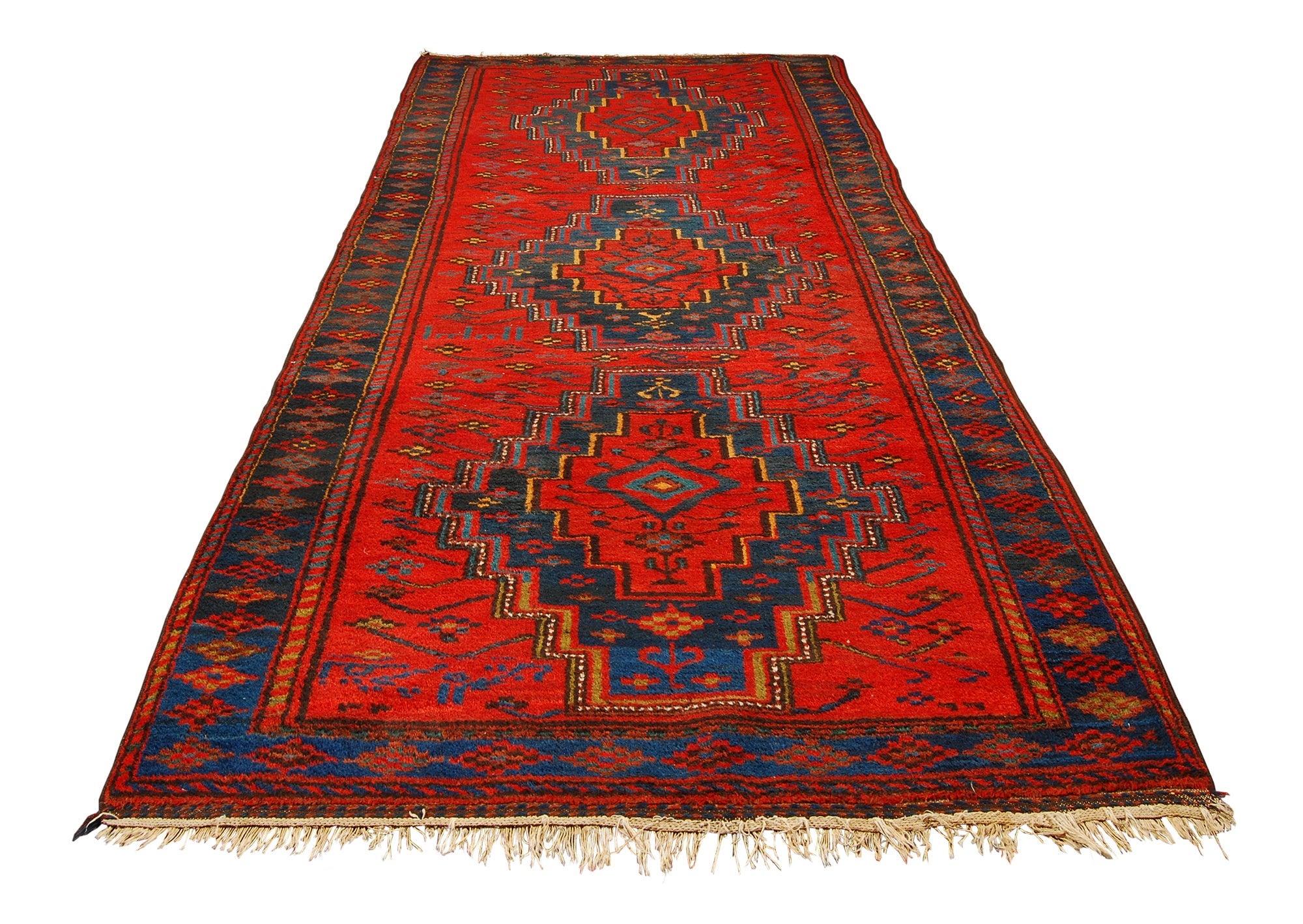 Oryginalny ręcznie tkany dywan orientalny, wymiary: 305x145 cm z certyfikatem autentyczności