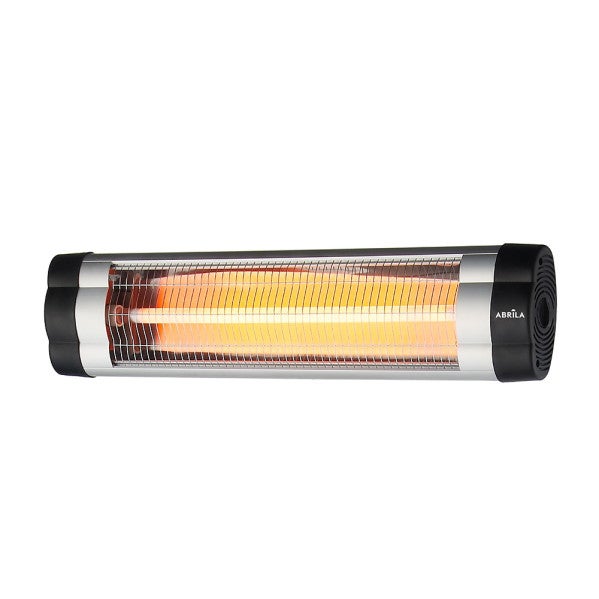 Abrila calefactor exterior infrarrojo de cuarzo negro-cromo 2500 w (20x87x8,5 )