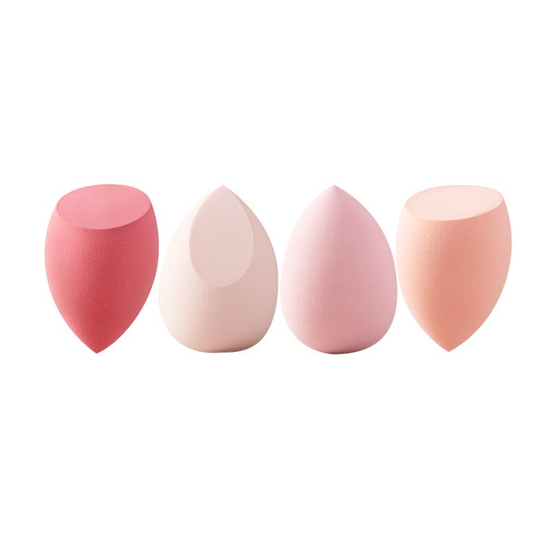 Lot De 4 éponges De Maquillage Pour Fond De Teint - Assortiment De Couleurs - Neuf Emballé