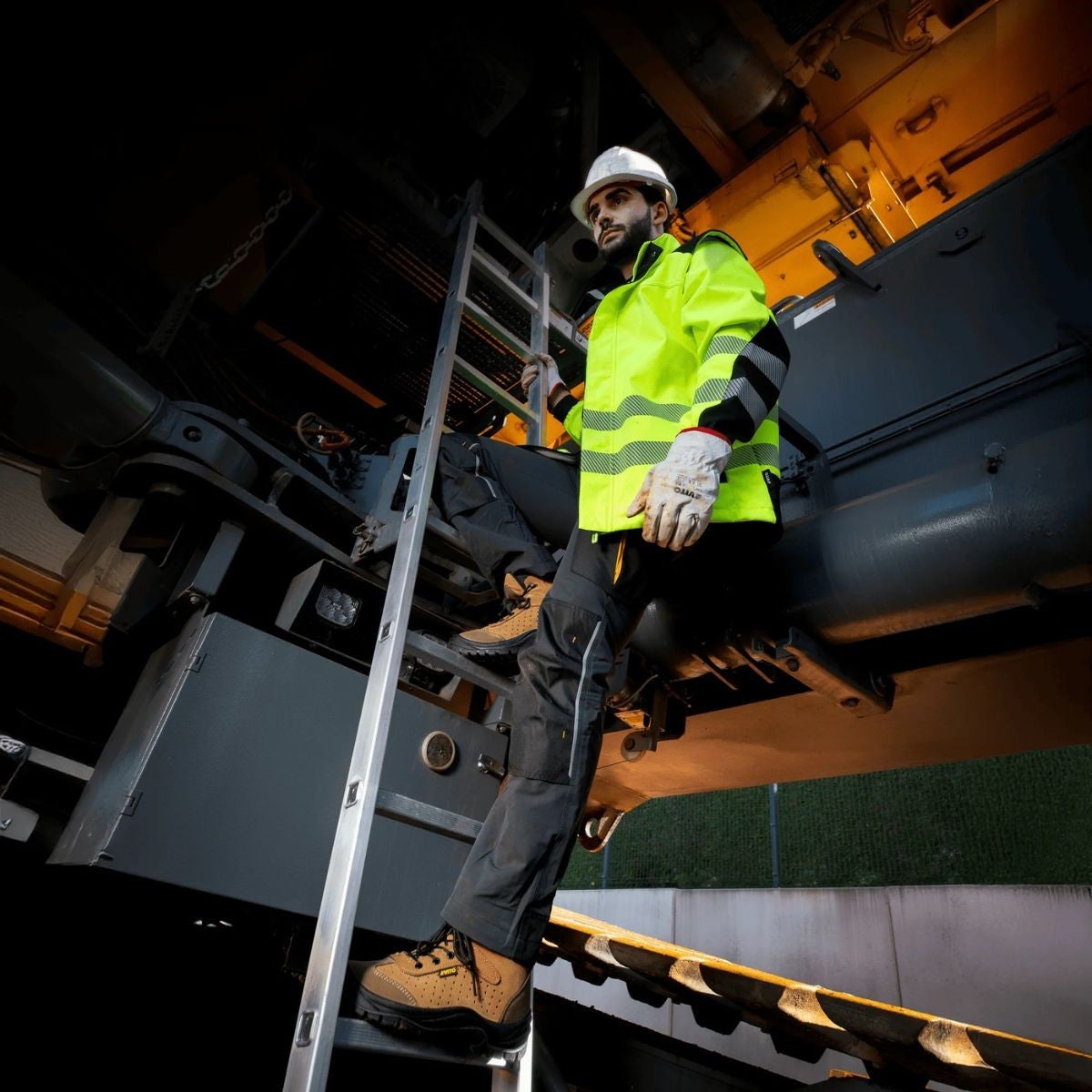 Veste Haute Visibilité EPI Taille L Modulable en Gilet Sans Manches Sécurité Chantier Homme Femme VITO - 5