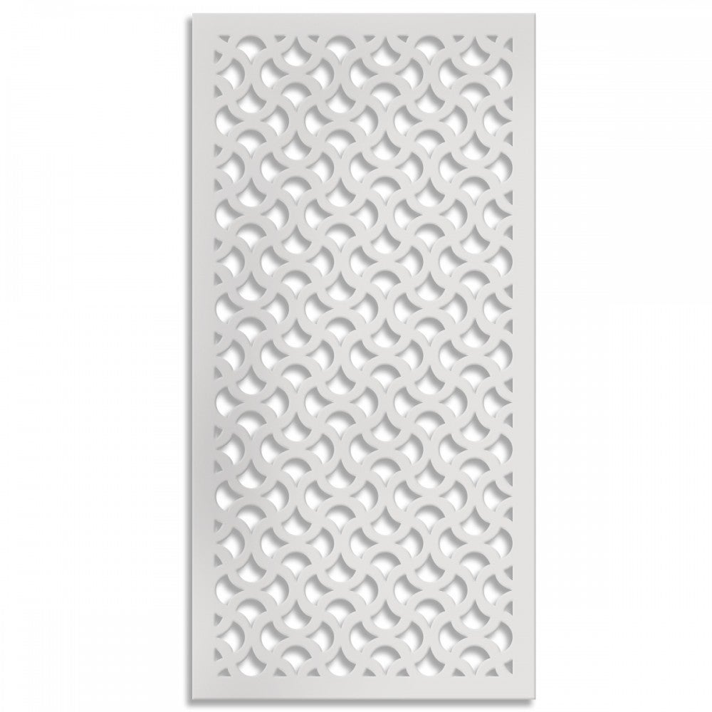 DROPS - Panel perforowany z PVC - Biały parasol przeciwsłoneczny, 73x148 cm, grubość 10 mm