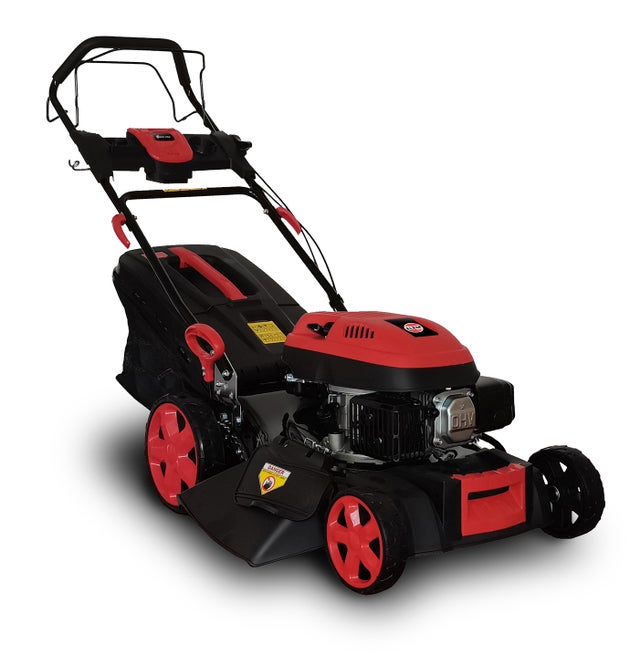 Tondeuse thermique autotractée 173cc - 50.6cm avec démarrage électrique -mulching - éjection latérale - Elem Garden
