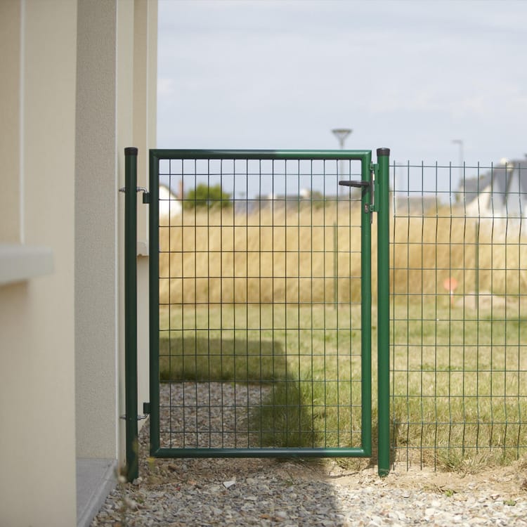 Portillon grillagé Garden+ gris, l.100 x H.125 cm - 8