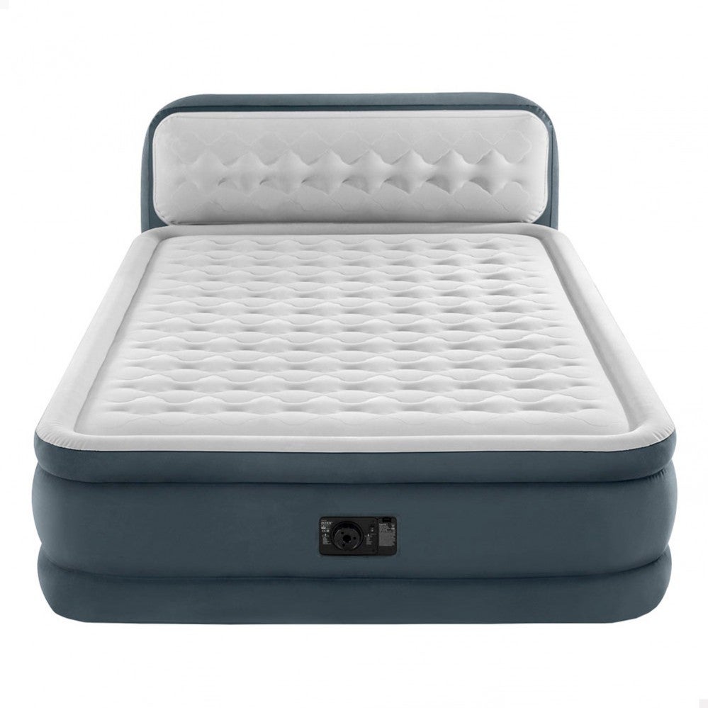 Matelas gonflable Dura-Beam Ultra Plush Headboard - Intex 64448ND, avec pompe électrique intégrée, PVC, Multicolore, 152x236x86 cm - 8