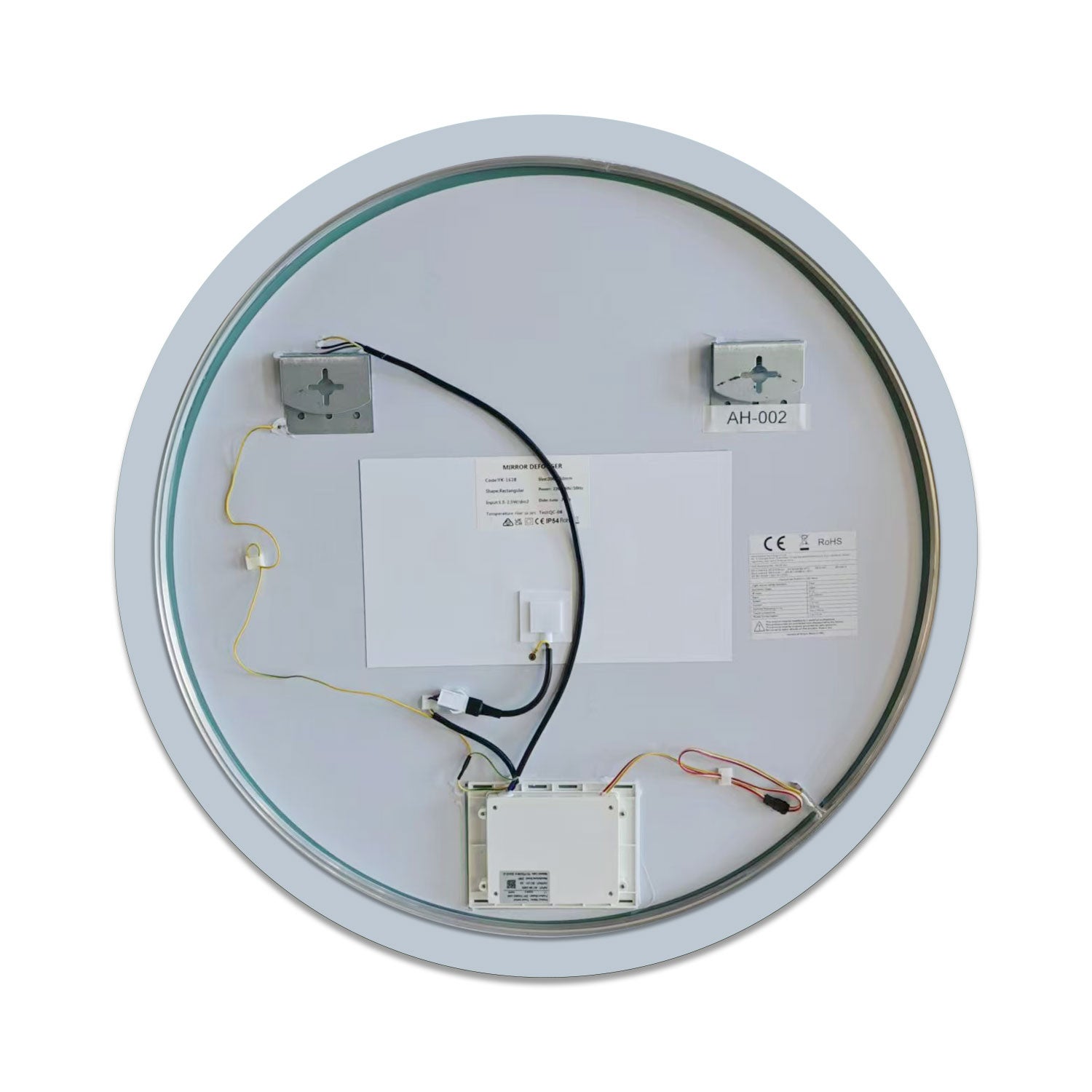AICA LED Miroir lumineux rond 80cm 3 couleurs + anti-buée + dimmable + mémoire miroir salle de bain - 6