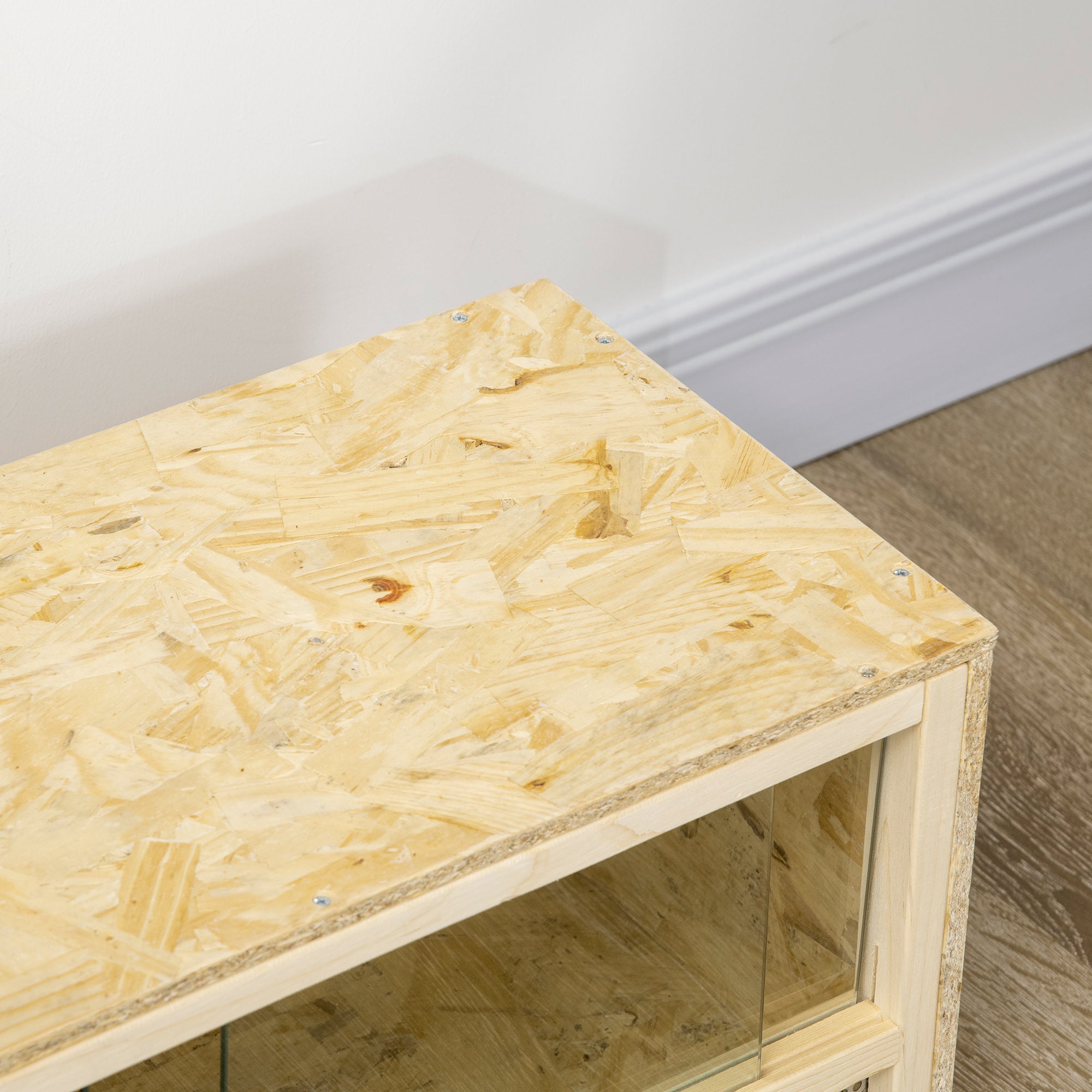 PawHut Terrario per Rettili in Legno con Porte in Vetro Scorrevoli e Pannelli in Rete, 60x29.5x29.5cm - 9