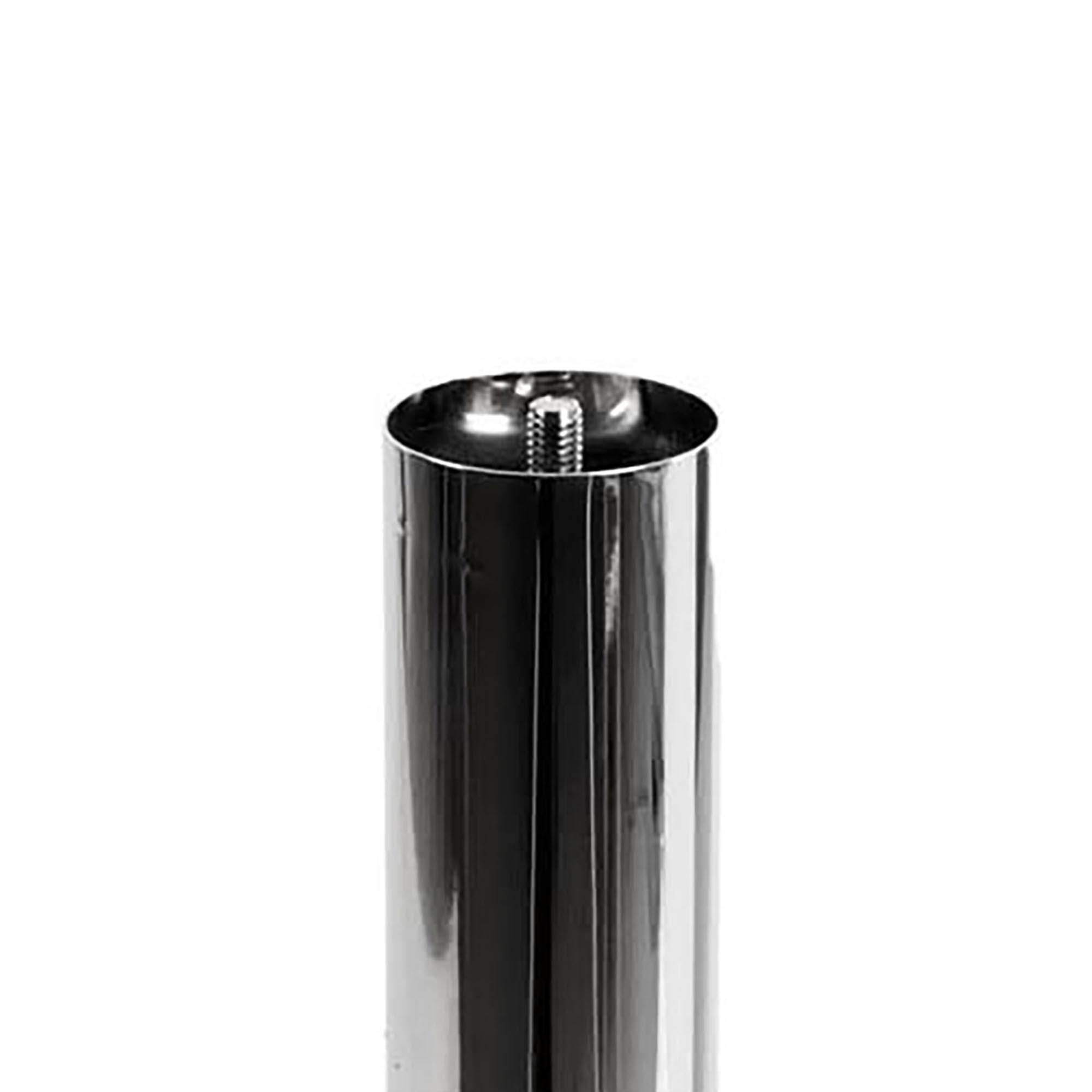 Pied de meuble cylindrique | Style fonctionnel | En acier | Finition chromée brillante | Mesures 60*60*710mm | Hauteur : 71 cm | Installation facile - 2