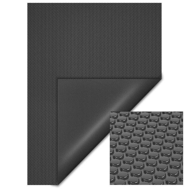 Bâche solaire à bulles pour piscine – 4 x 6 m – en PE – 400 µ épaisse – Noire – Protection couverture chauffage de Wiltec