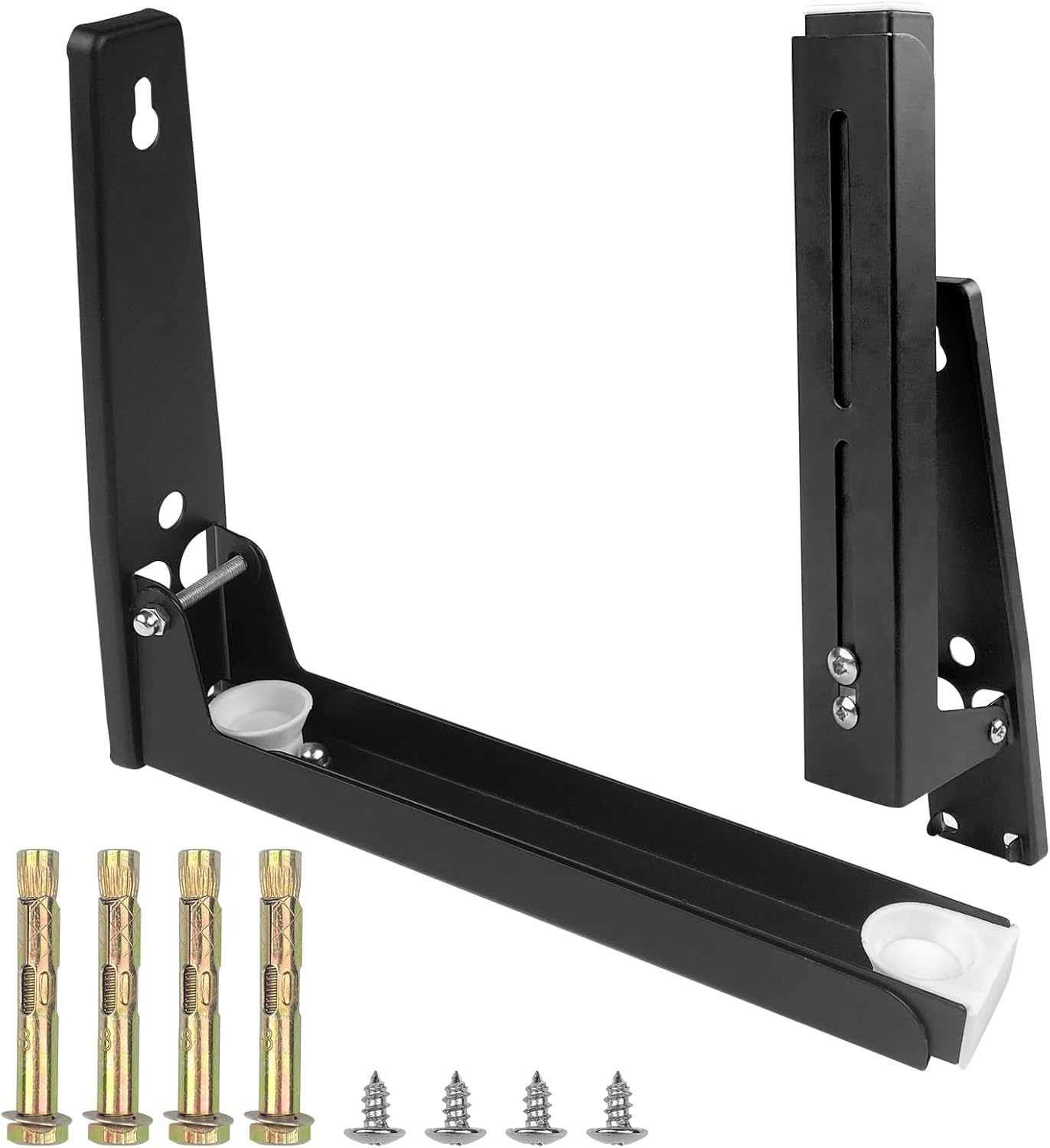 2 Pièces Support Mural Pour Micro Ondes, Supports Micro Ondes Universel Support Pour Four A Micro Ondes Comprend 6 Vis Utilise Pour Soutenir Les Fours A Micro Ondes Blanc 89623454