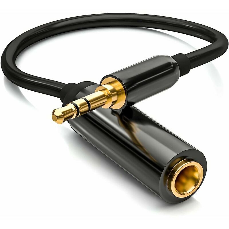 Câble RCA - VITALCO - 2 RCA vers double jack 6,35 mm - 3m - Noir/Rouge - Connecteur audio