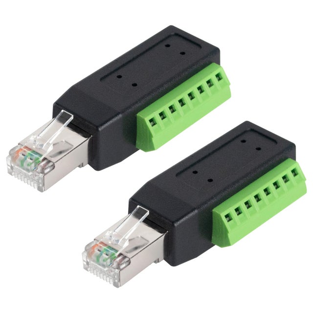 Rj45 Femelle PENGLIN Lot De 5 Panneaux Blindés RJ45 CAT6A - Prise