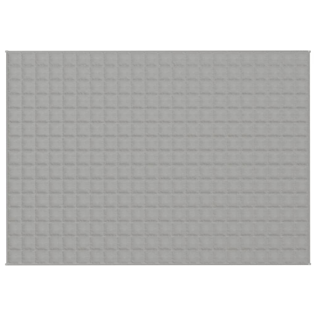Couverture lestée Gris 155x220 cm 11 kg Tissu vidaXL - 4