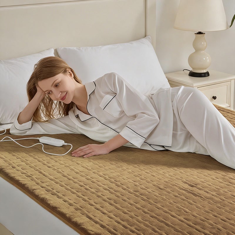 Manta eléctrica individual con 9 niveles de temperatura y temporizador – Lavable, segura y cómoda para el frío - 5