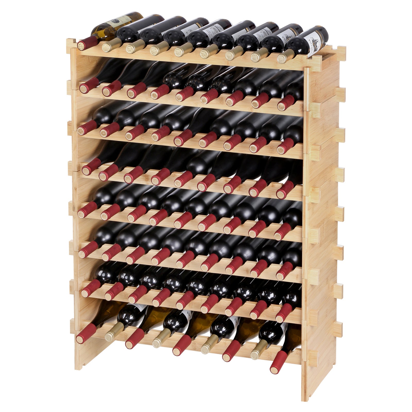 Étagère à Vin Modulaire Empilable SucceBuy, 8 Niveaux pour 72 ...