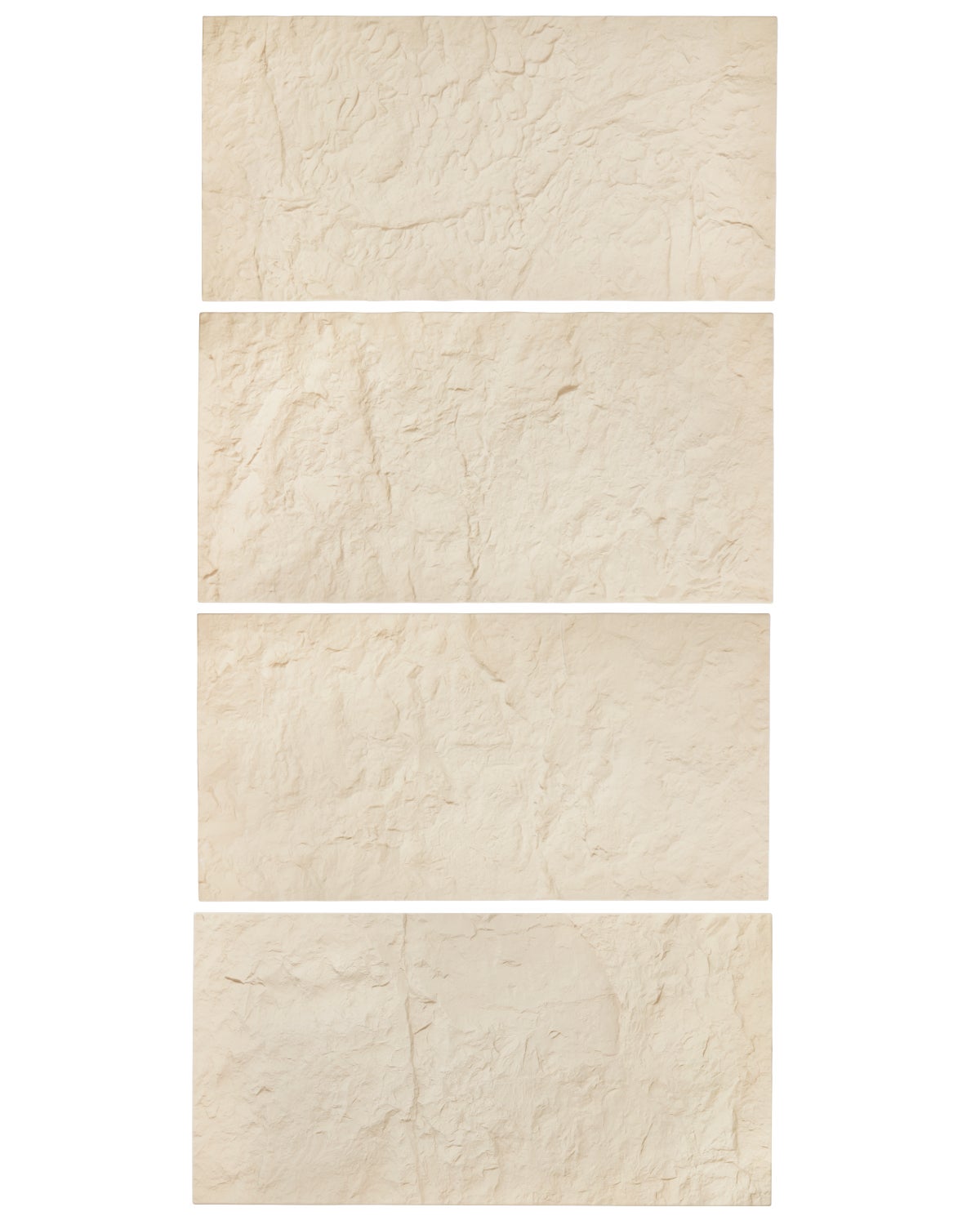 Zestaw 4 paneli ściennych 3D 120x60cm PU o wyglądzie kamienia, żółty kamień VEVOR