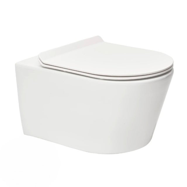 Brevis WC suspendu sans bride, fixations invisibles + abattant ultra-fin, softclose (SATBRE011RREXP)