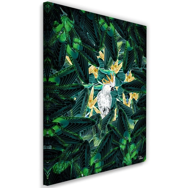 Tableau image de cacatoès xxl tropical - 50 x 70 cm