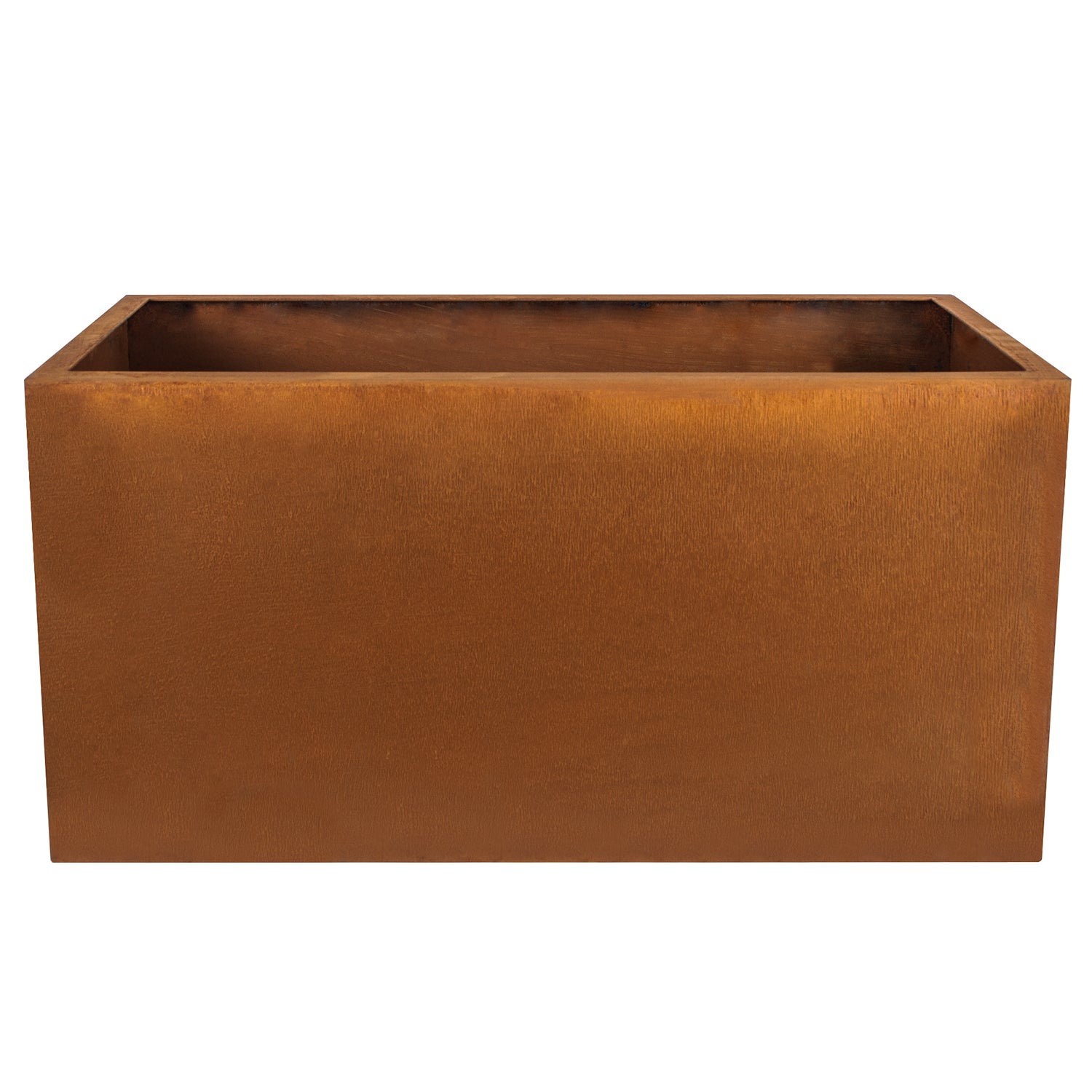 Designerska doniczka Köhko® ze stali Corten Viva 60 x 27 x 26 cm | Doniczka o wyglądzie stali nierdzewnej