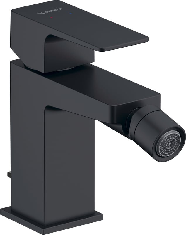 Duravit Manhattan jednouchwytowa bateria bidetowa technologia AirPlus czarny mat