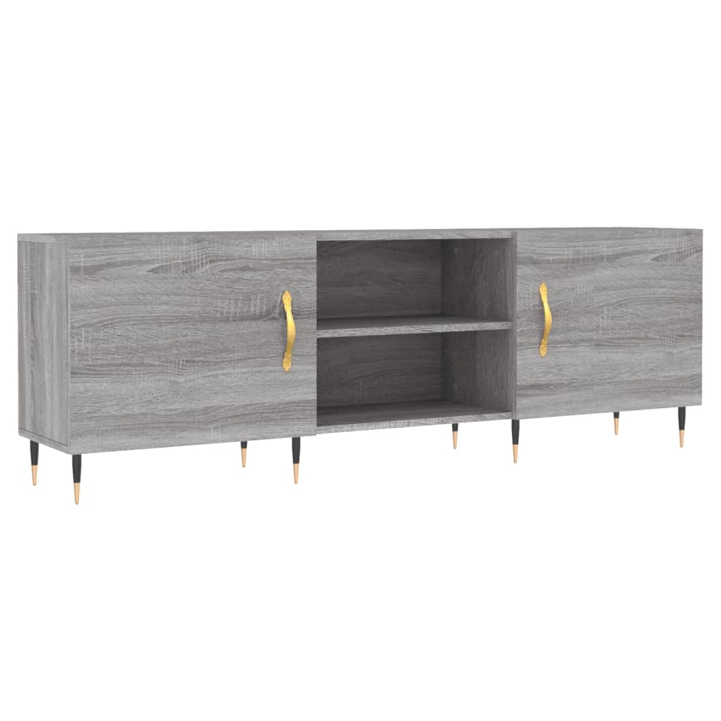 vidaXL Meuble TV sonoma gris 150x30x50 cm bois d'ingénierie - 2