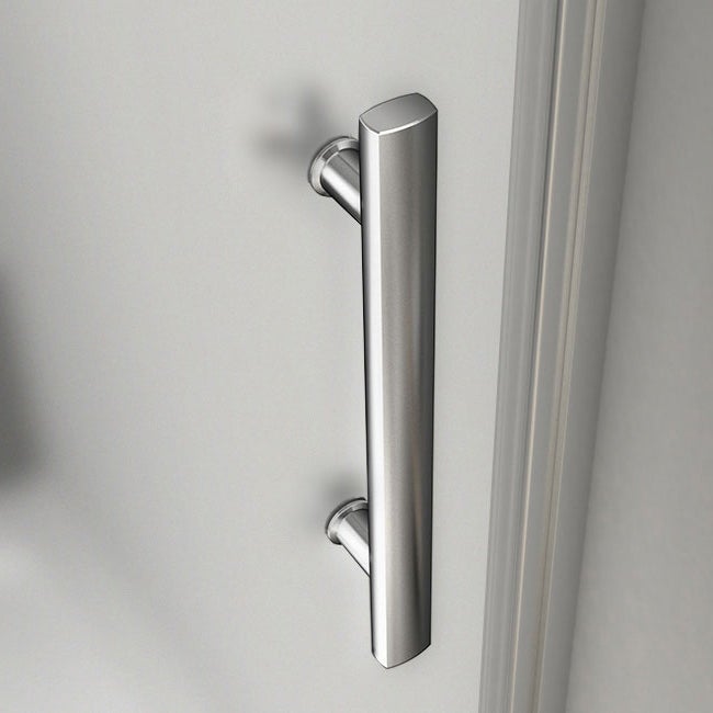 Aica Porte De Douche Pivotante 70x185cm En Niche En Verre Bande Central Dépoli Anticalcaire - 6