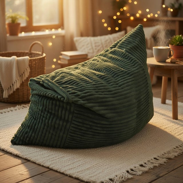 Fauteuil poire convertible géant confortable pour détente famille