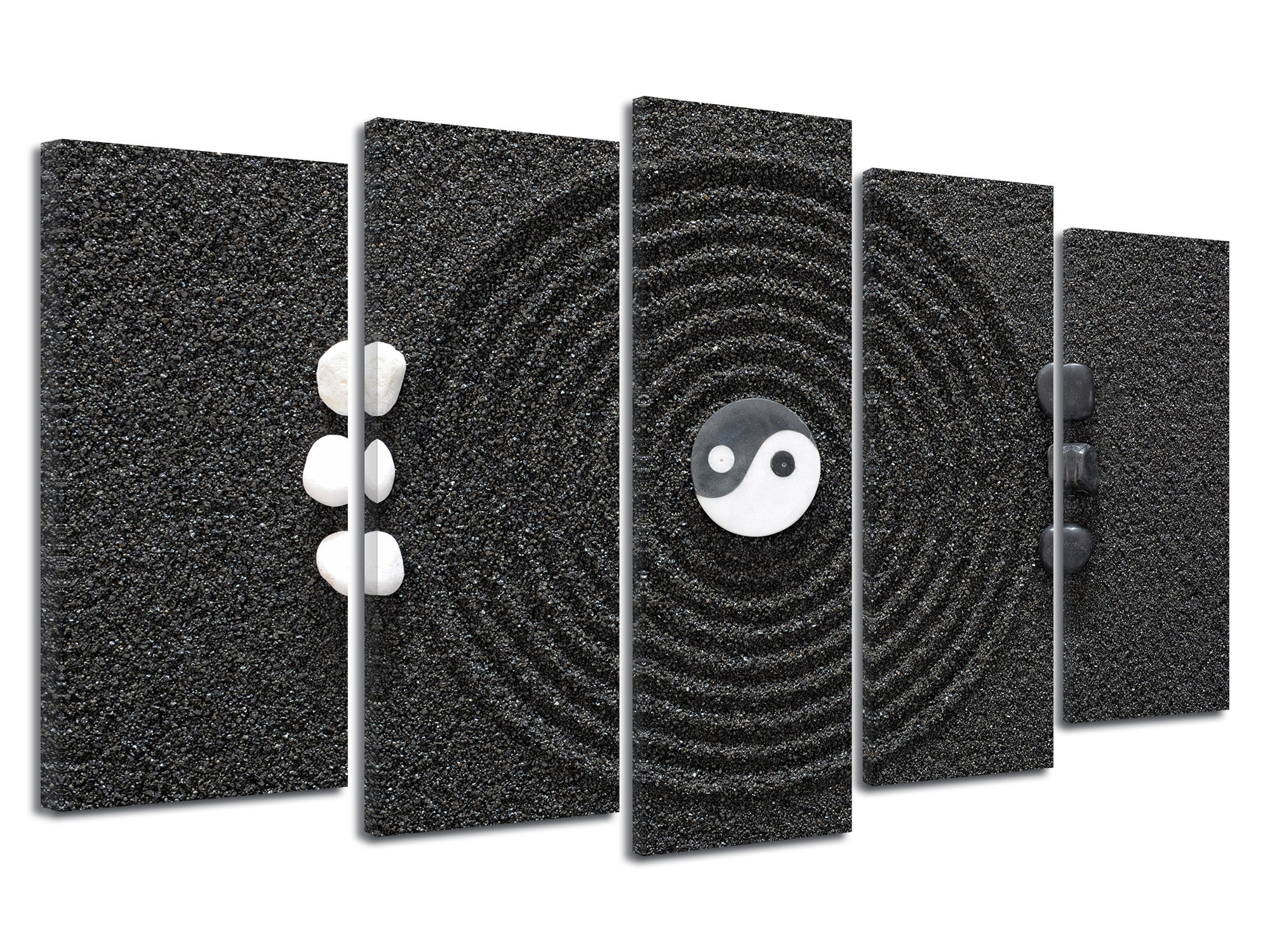 Tableau Moderne Yin Yang Sur Toile - Décoration Murale, Idéal Cadeau Bureau Ou Maison