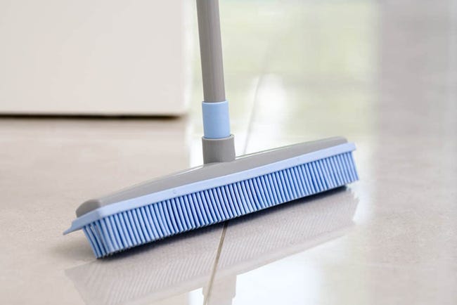JUSTGREENBOX - Mopping Macchina Spin Mano Spingere Spazzatrice 360 Spazzola Spazzatrice Strumento Regolabile Pavimento Cleaner Blu 3654659061515 - Foto 8