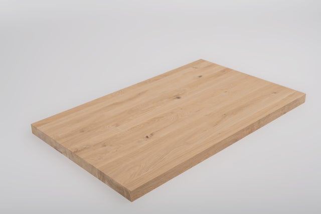 Panneau collé chêne petits noeuds raboté, 1100x650x45