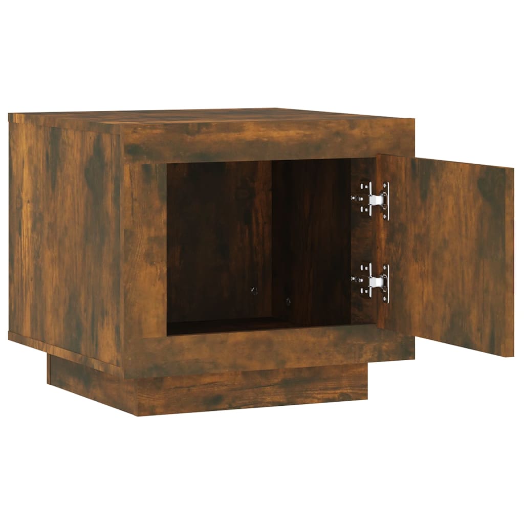 Table basse chêne fumé 51x50x45 cm bois d'ingénierie vidaXL - 5