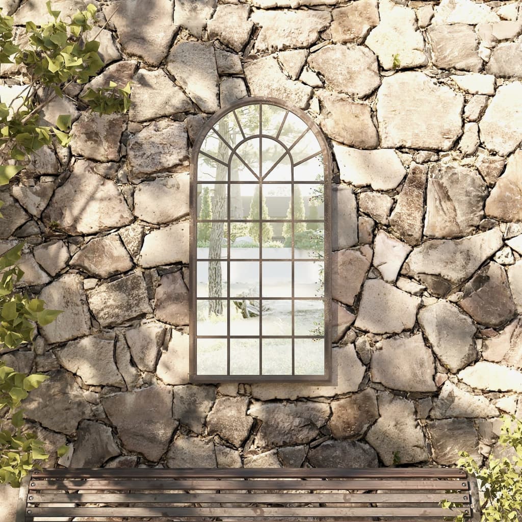 Vidaxl Espejo De Jardín Arena 90X45 Cm Hierro Para Uso Exterior , Leroy Merlin