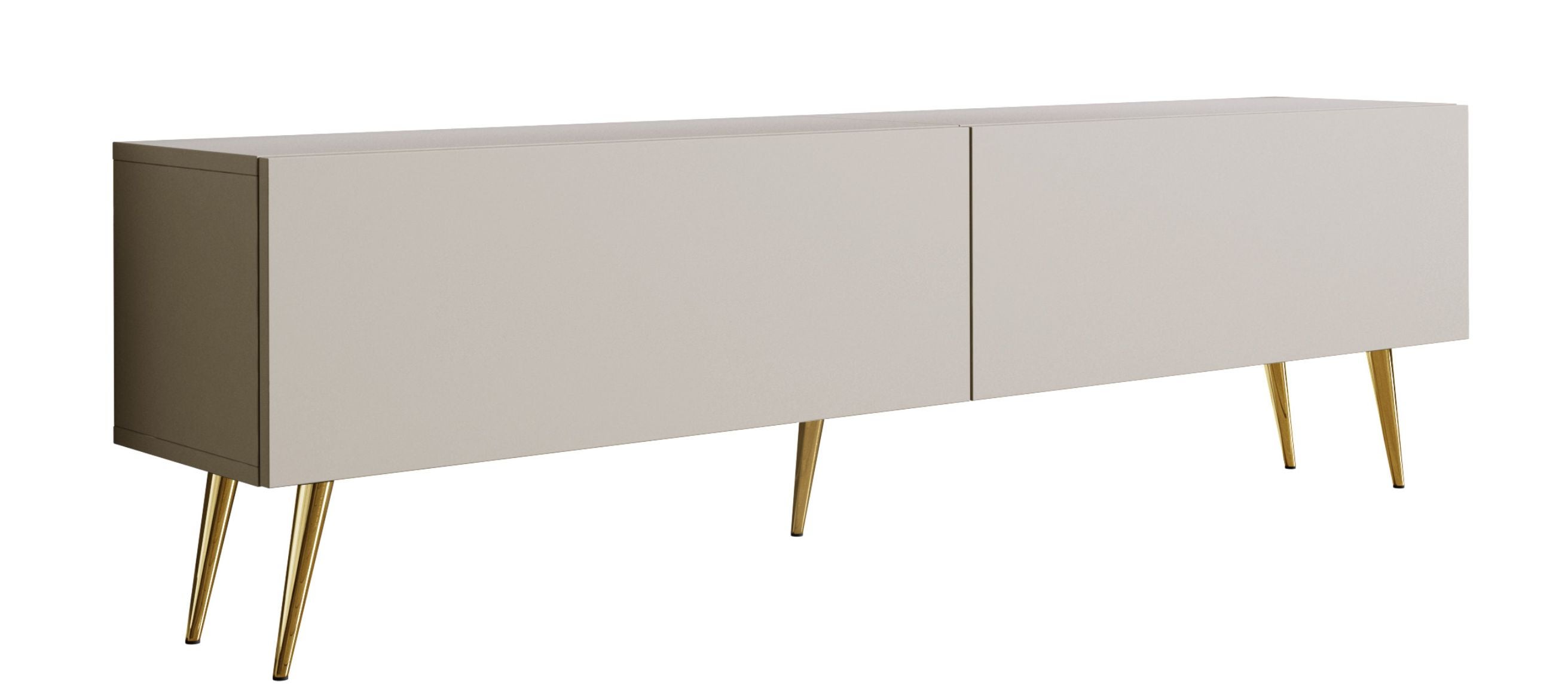 Szafka RTV : Kaszmir, złote nogi, 170 x 32 x 52 cm