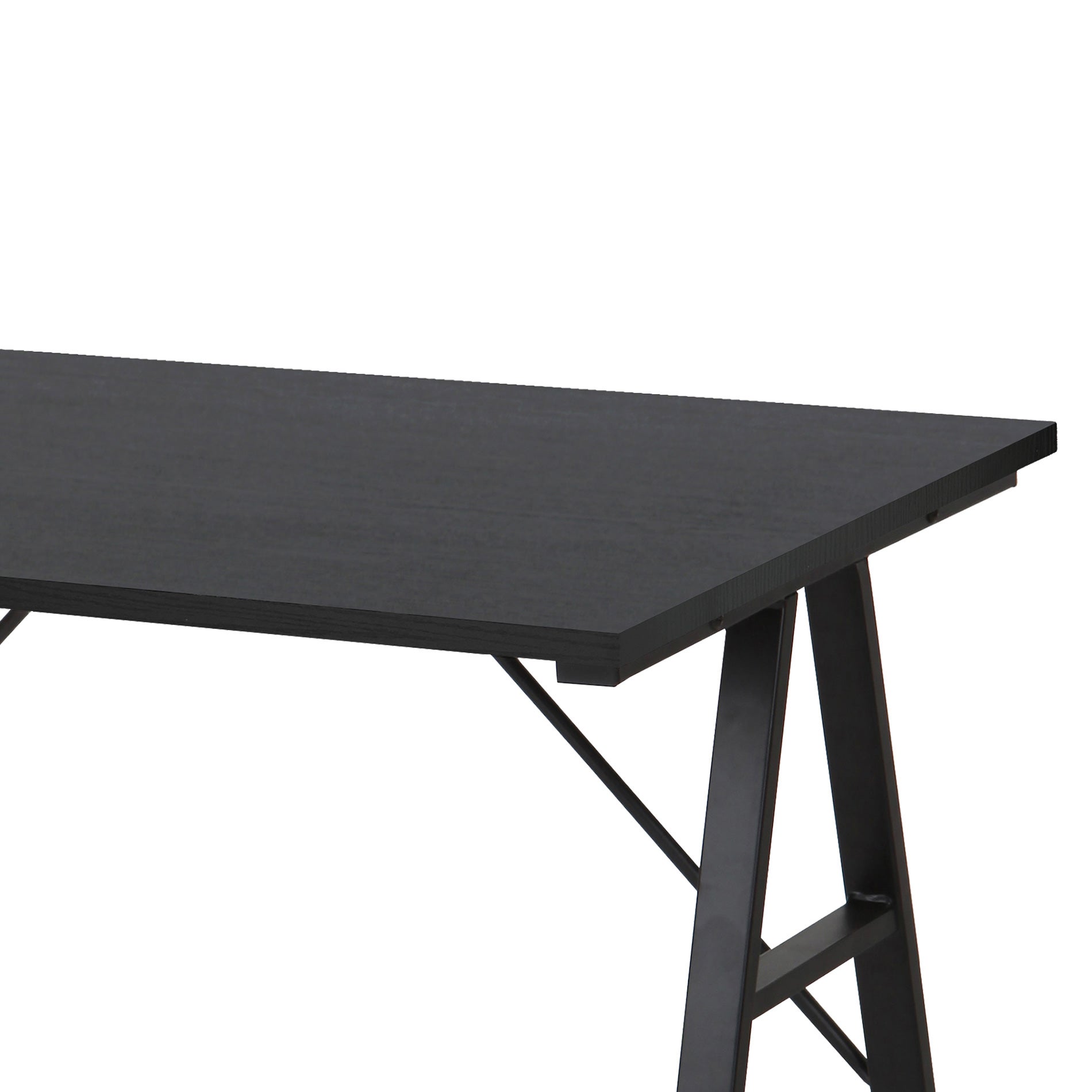 Rebecca Mobili Bureau d'ordinateur Table de jeu en Bois et Acier noir pour Bureau Maison - 4