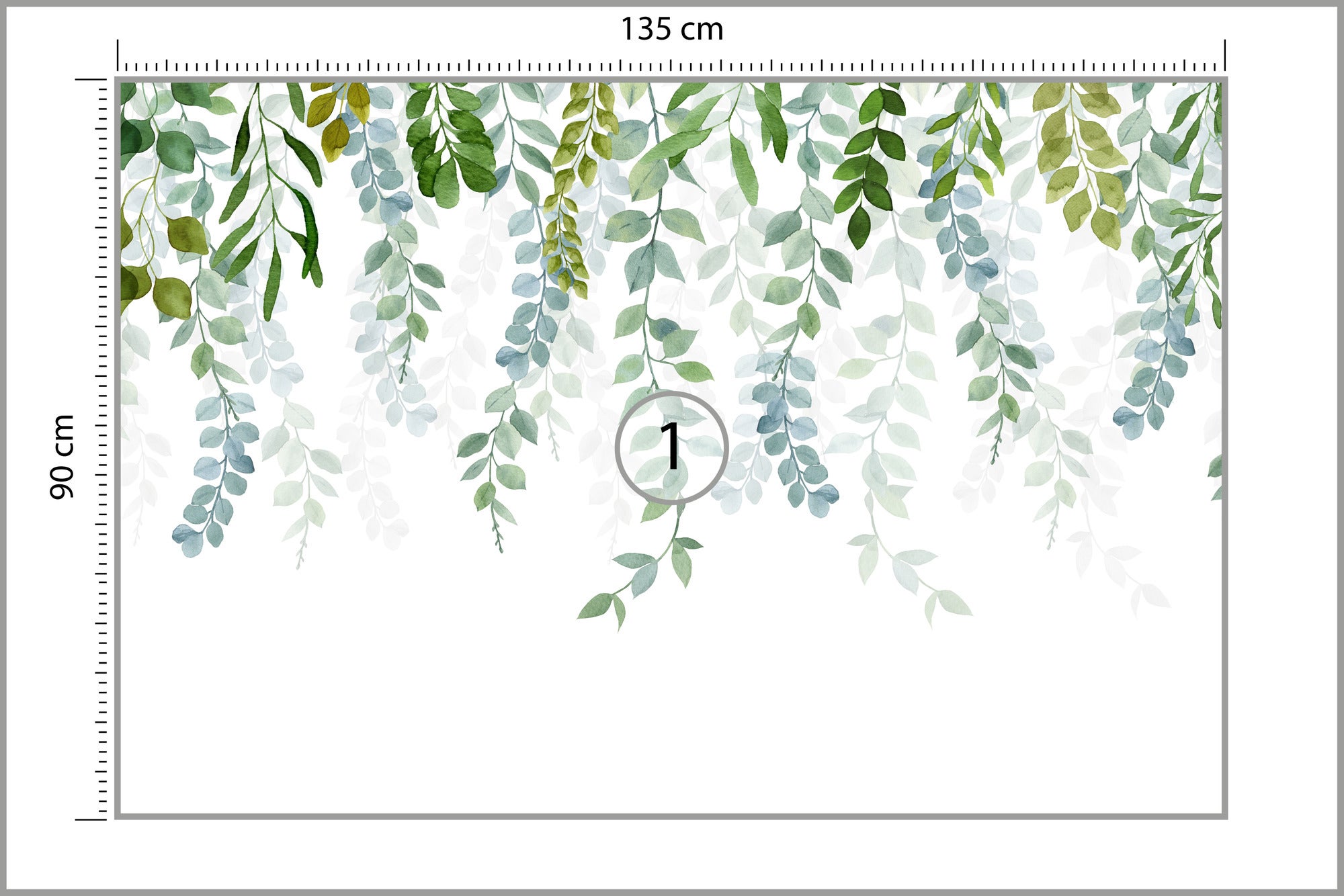 Papier Peint Intissé Photo FEUILLES Plantes Nature Pour Chambre 135cm x 90cm - 2