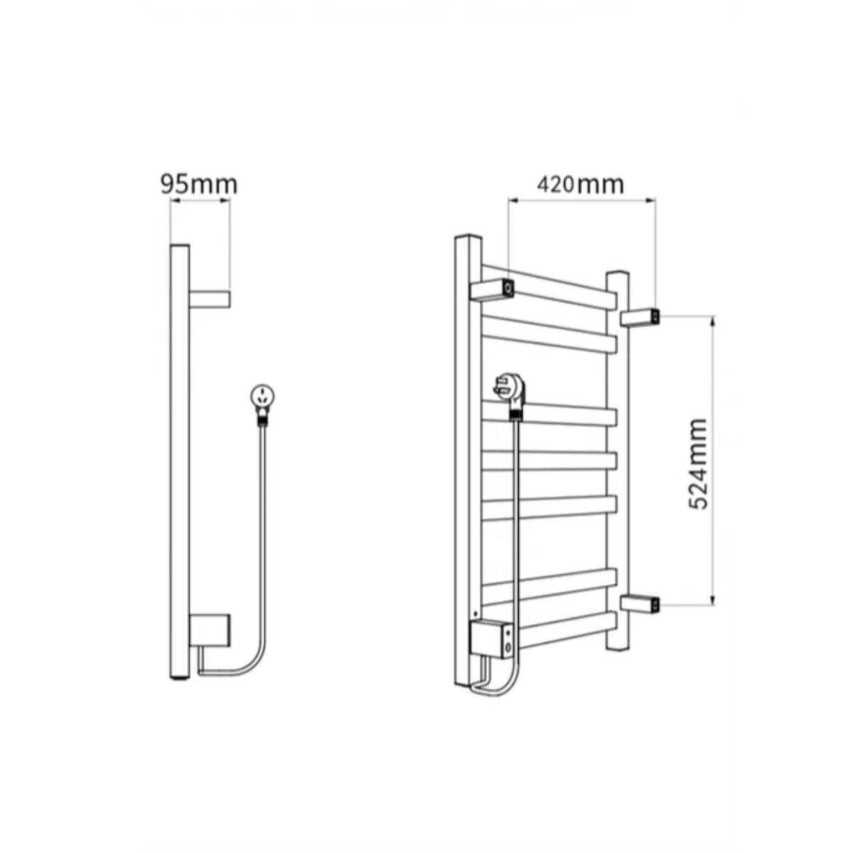 Sèche-serviettes Blanc DESICO - 4