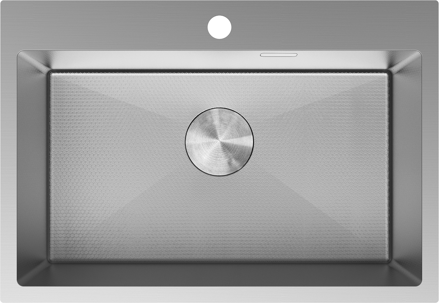 Mexen Solix zlewozmywak stalowy 1-komorowy 650 x 450 mm, inox HC - 6403651000-01HC