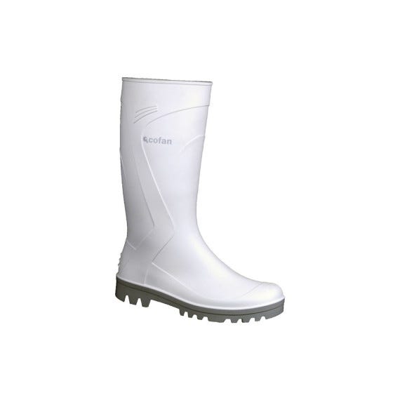 Bota de Agua caña Alta Fabricada en PVC Color Blanco y Suela ...