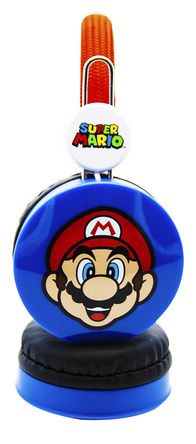 Otl technologies super mario auriculares alámbrico diadema música negro azul rojo blanco