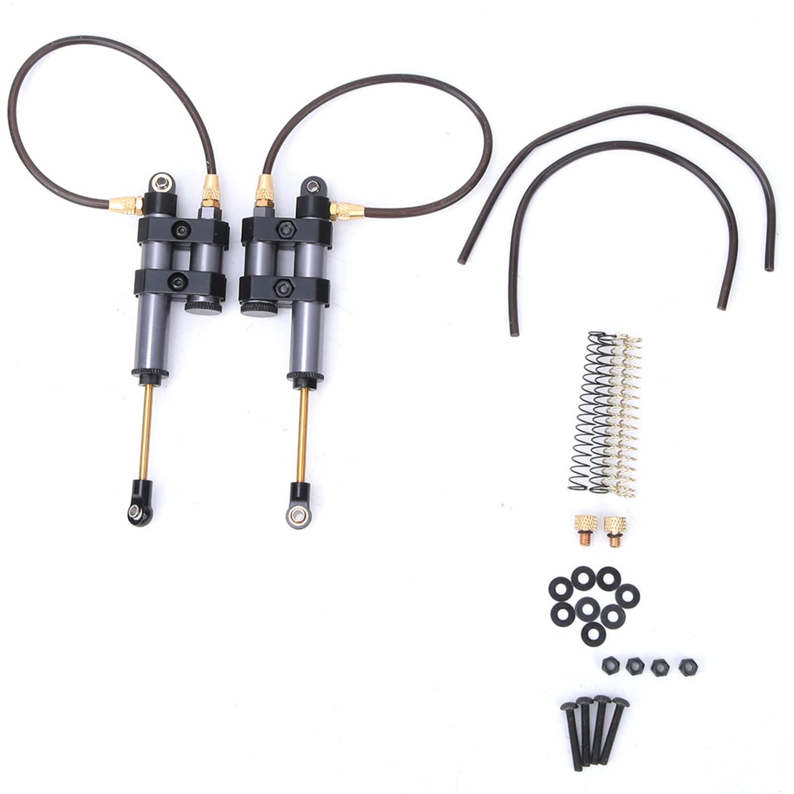 Ensemble de support d'amortisseurs en aluminium SSD RC -  SCX10 II (noir) main image 1