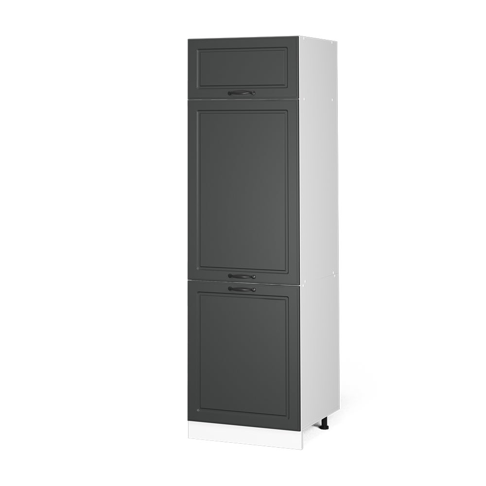 Vicco Szafka na lodówkę R-Line, Antracytowy domek wiejski, 60 cm