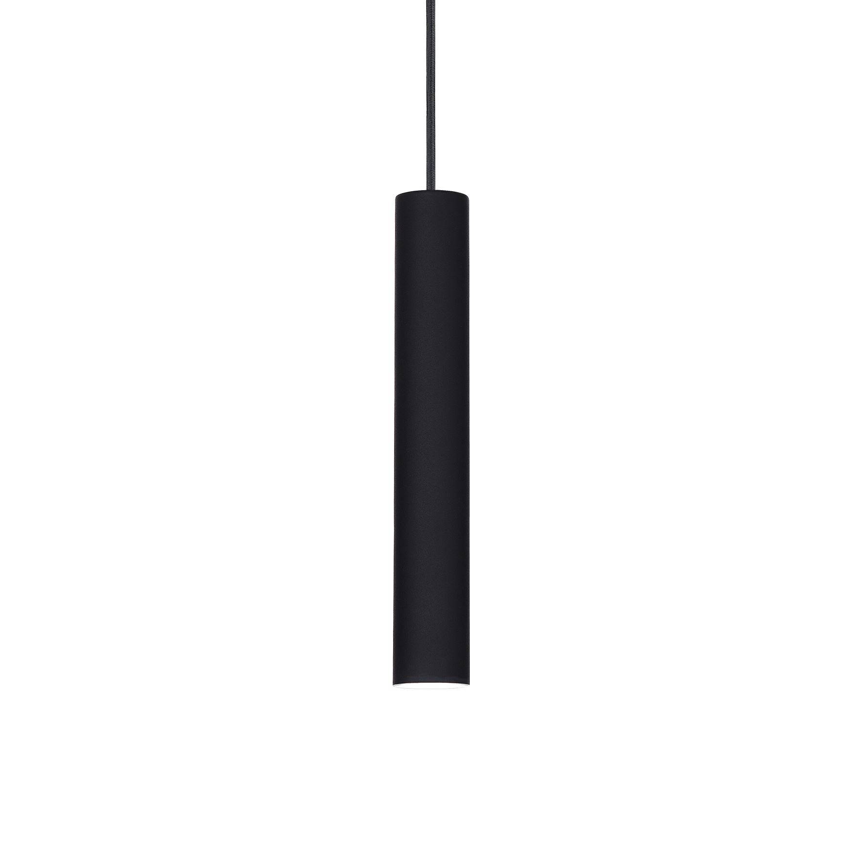 Ideal Lux  Suspension Design Tube Aluminium Noir 1 Ampoule 40Cm , Leroy Merlin
