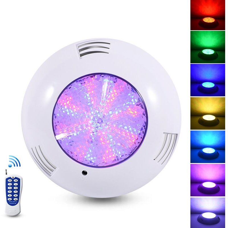 Projecteur Piscine LED , 35W Lampe Piscine extra-plats RGB Dimmable Multicolore Changement LED Submersible avec Télécommande - 5