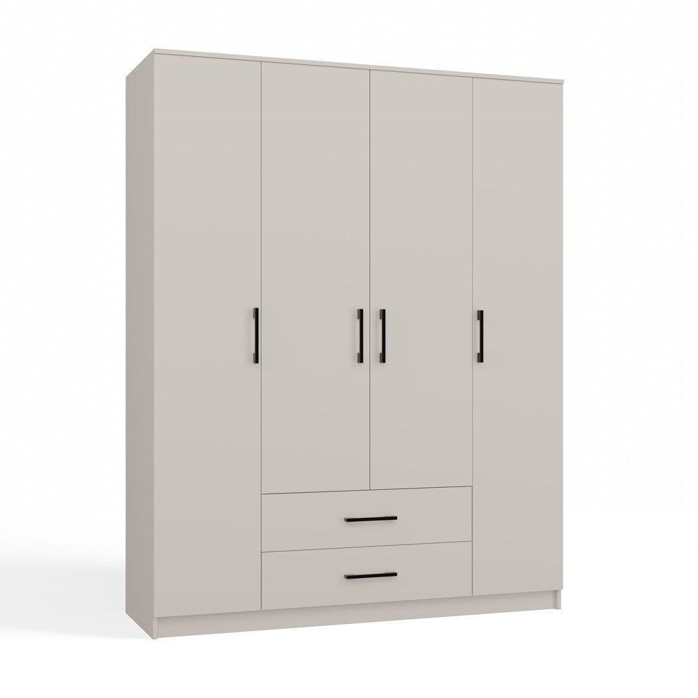 Szafa Topeshop Romana 160 bez lustra 2 szuflady 160 cm kaszmir beż 160x54x205 cm 1 szt