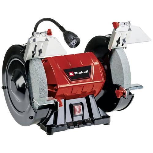 Einhell TC-BG 200 L Smerigliatrice combinata da banco (tensione 220-240 V, potenza 185 W, giri min. 2980, mole Ø200 x ø32 x 25 mm, grana K36/K60, lu
