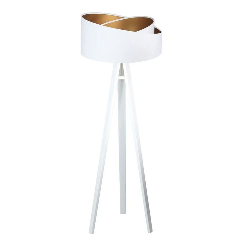 Lampa stojąca GEMSTONE biała/złota