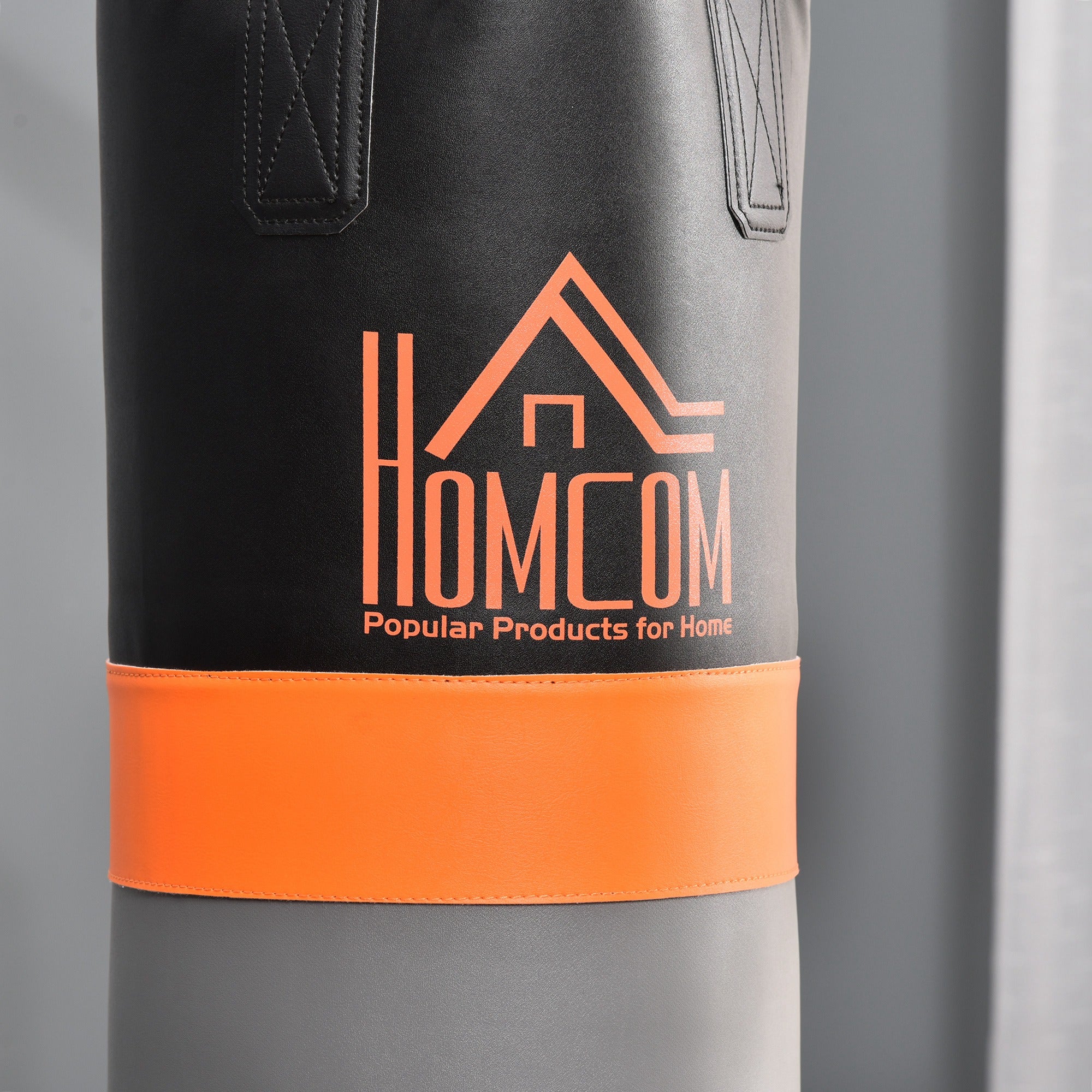 HOMCOM Saco de boxe com suporte ajustável em altura em 4 níveis 166,5cm - 181,5cm inclui Velocidade da bola 104x156x202cm - 4