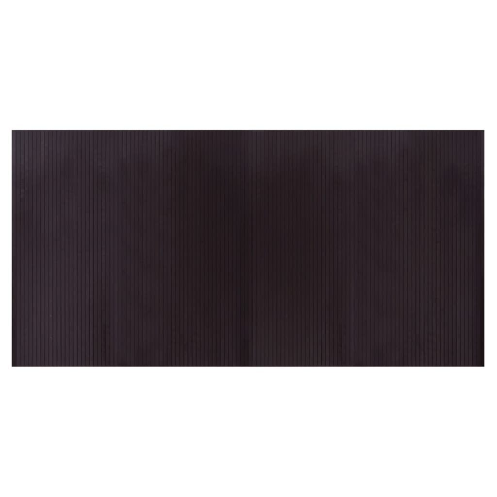 Tapis Rectangulaire Marron 70x100 Cm Bambou