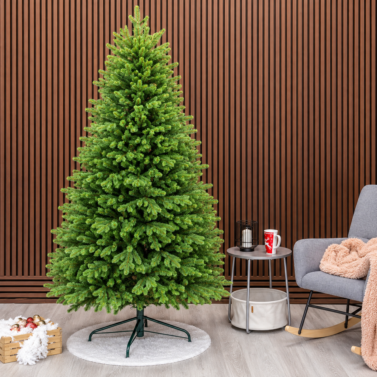 Brad artificial, Alindra Elite, verde, integral 3D, 210 cm 210 cm